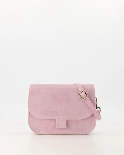 tas -roze/ lila -suède-crossbody