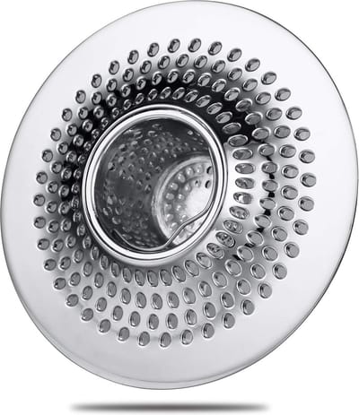 1 stuk - afvoerplug - vloerafvoer - afvoerfilter van roestvrij staal, geschikt voor badkuipen, badkamers, wastafels, keukens, opvang van haar en filterresten