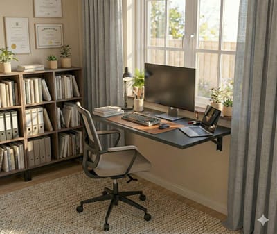 Wandtafel Inklaapbaar - Wandbureau - Keukentafel - Wandtafel Zwart - Bureau Inklapbaar - Make up tafel