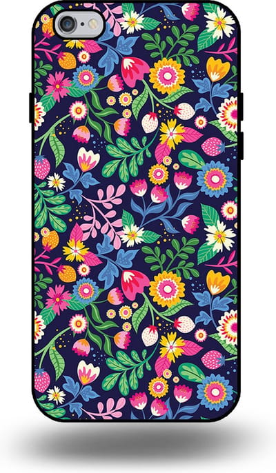 Smartphonica Telefoonhoesje geschikt voor iPhone 6/6s met bloemen opdruk - TPU backcover case flower design geschikt voor iPhone 6/6s