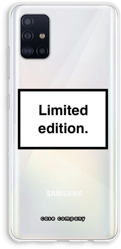 Hoesje geschikt voor Samsung Galaxy A51 4G hoesje - Limited edition - Soft Cover Telefoonhoesje - Bescherming aan alle Kanten en Schermrand