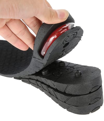 Dailygoody - Inlegzolen - Verhoogde inlegzolen - Comfort en ondersteuning - Zwart - Uniseks - Perfect voor elke schoen - Hoogte instelbaar
