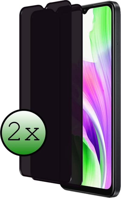 Screenprotector - 2 Stuks Geschikt voor OPPO A38 - Privacy Filter - Beschermglas - Gehard Glas - Tempered Glass - Screen Protector