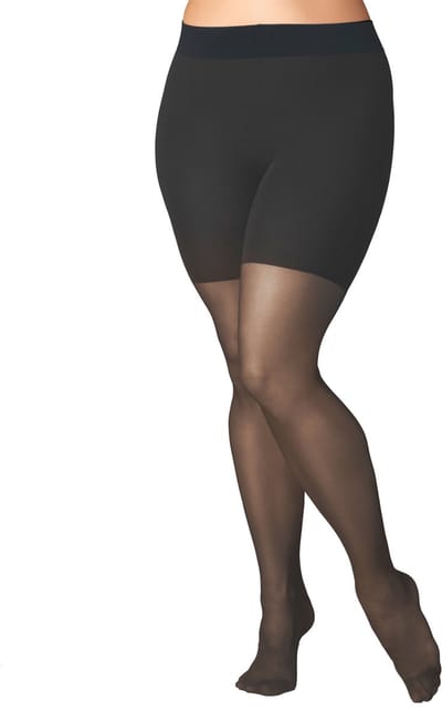 FALKE Beauty Plus eenkleurig materiaal half ondoorzichtig 50 DEN panty dames grijs - maat A SHORT