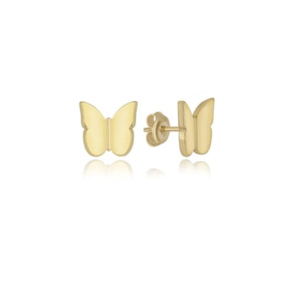 Special butterflies oorknoppen zilver sterling 925 (goldplated)
