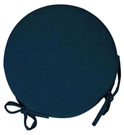 Set van 4 ronde zitkussens voor keukenstoelen - Afneembaar en personaliseerbaar - 40 x 40 cm