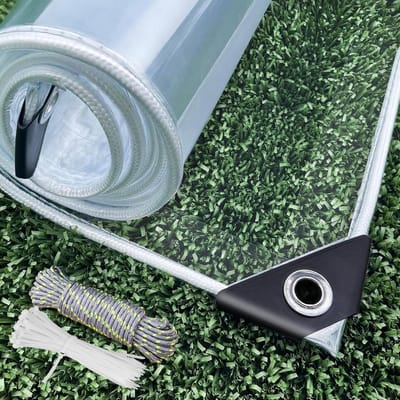 Transparant Zeil - Waterdicht PVC - Tuin Beschermen - Hoge Transparantie - 2 x 3 Meter - Helder
