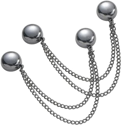 Fako Bijoux® - 2x Magnetische Kledingklemmen - Hoofddoek Magneet - Sjaal - Hijab - Abaya - 12mm - 2 Stuks - Zwart