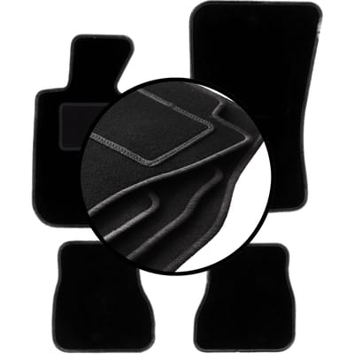 Complete set velours vloermatten voor: BMW 3 E30 cabriolet (1986-1993)