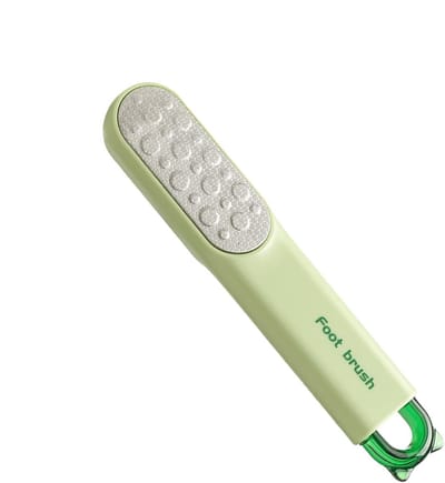 Losse verpakking - Voetscrubborstel - Voetvijl/Eeltverwijderaar - Multifunctionele voetverzorgingsborstel - Lichaamsreinigingsborstel - Verwijdert dode huidcellen - Geschikt voor voeten - Ergonomische voetscrubborstel - Groen
