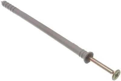 Nylon Hamer Bevestigingen - Metselwerk Pluggen Schroeven - Frames Bevestigen - Hamer-in Installatie - 8 x 135mm - Grijs