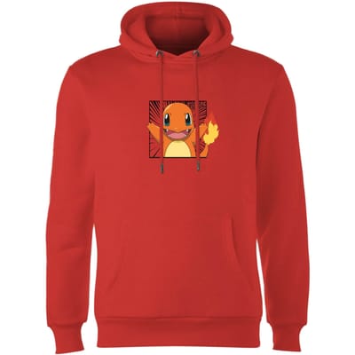 Pokémon Pokédex Charmander #0004 Hoodie - Red - XXL