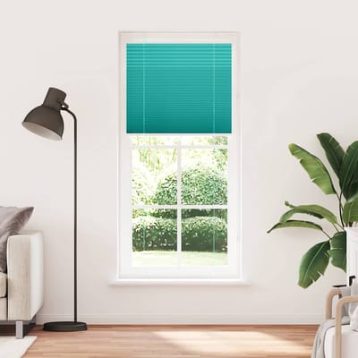 vidaXL - Plissé - rolgordijn - 100x200 - cm - stofbreedte - 99,4cm - petrol - groen