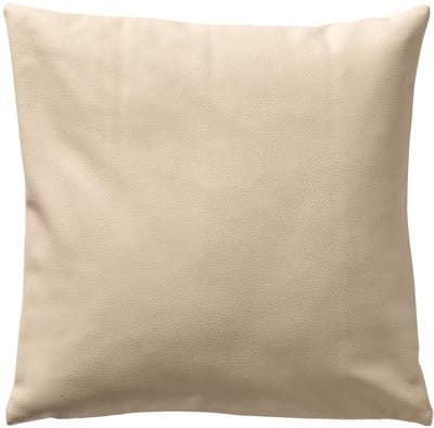 Dutch Decor JARED - kussenhoes 45x45 cm - leerlook - stoere effen kleur - White Swan - wit - met rits - zonder binnenkussen