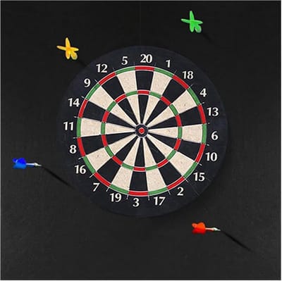 Dart Wandbescherming - Viltmat Bord - Muren Beschermen - Afneembaar Ontwerp - 60 x 90 cm - Zwart