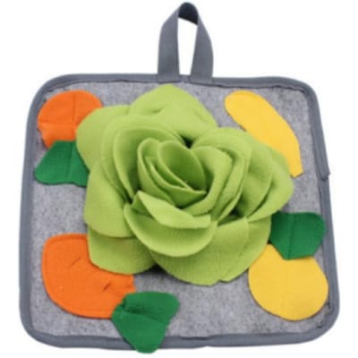 Huisdier Snuffelmat Voor Honden Konijn Huisdier Voeding Foerageren Trainingsmat Konijn Dekentje Speeltjes Puzzel Honden Speeltje Neuslang Dispenser Konijnen Decor 30x30x3cm gray