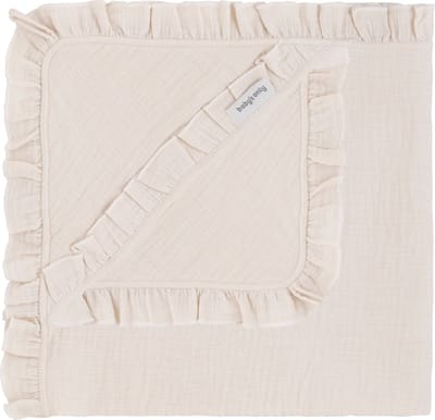 Baby's Only Wikkeldeken - Omslagdoek baby Calm - Wikkeldeken voor in de autostoel - Geschikt voor drie- en vijfpuntsgordel - 75x75 cm - Warm Linen - 100% katoen