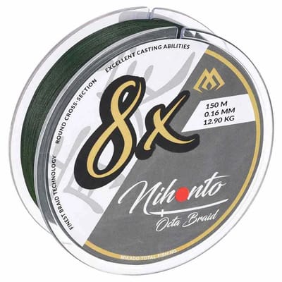Mikado Nihonto Octa Gevlochten Vislijn 150 M Transparant 0.060 mm