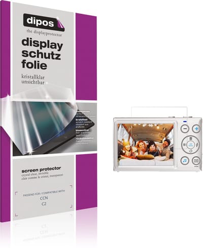 dipos – 4x Beschermfolie geschikt voor CCN C2 | Krasbestendige & heldere Screenprotector Ultra-Thin