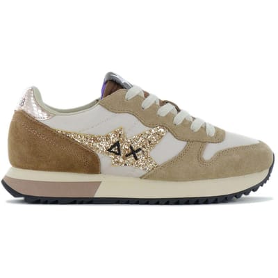 SUN68 Stargirl Glitter Logo - Dames Sneakers Schoenen Beige Z44210-16 ORIGINEEL EU 37 beige