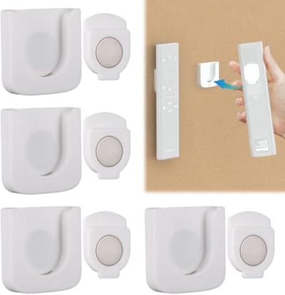 Dailygoods- Afstandsbedieninghouder - Set van 4 - Wandmontage zonder boren - Sterke magneet - Universele muurhouder - Duurzaam kunststof - Wandhouder