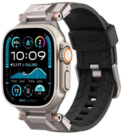 Spigen DuraPro Armor - Apple Watch 6 Cover - Schokbestendig - Grijs - Maat 44/45/46/49 mm