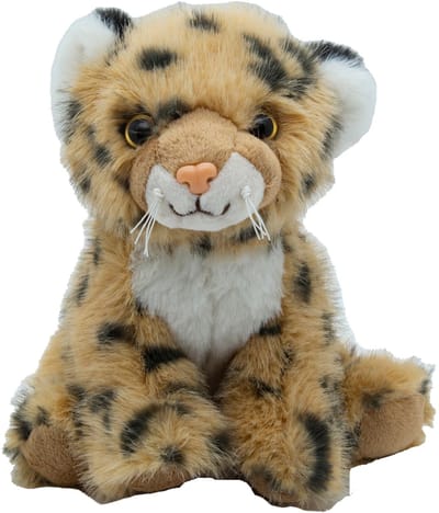 Cute since 1999 - Knuffel Luipaard - Hurkende Luipaard speelgoed - Baby knuffel - 17cm