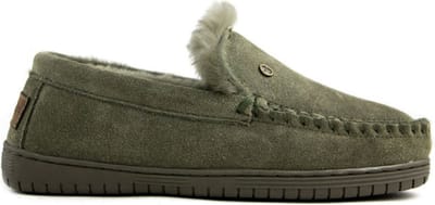 Warmbat Grizzly Suede Heren Sloffen - Groen