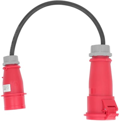 OmGoods - Dailygoody - Adapter converter 32 A bus naar 16 A stekker - IP44 - Waterdicht - Veelzijdig gebruik - Bouwplaatsen en industriële toepassingen - 22...