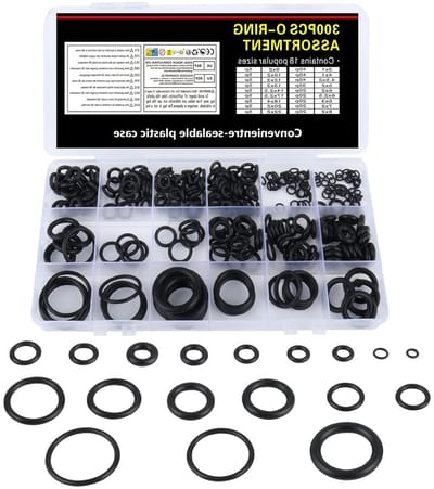 300 Stuks O-Ring Assortiment - Rubberafdichtingen voor Sanitair, Loodgieterswerk en Mechanische Toepassingen