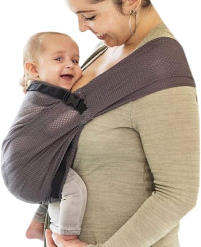 Schoudertas - Babydrager - Baby Vervoeren - Waterdicht Netstof - Tot 15 kg - Grijs