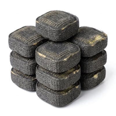 Cheqo® Staalwolsponsen - Staalwolspons - Staalwol Spons - Staalsponsjes - Staalspons - Staalzeepspons - Zeepspons - Zeepschuurspons - Schuurspons met Zeep - Schuursponsjes met Zeep