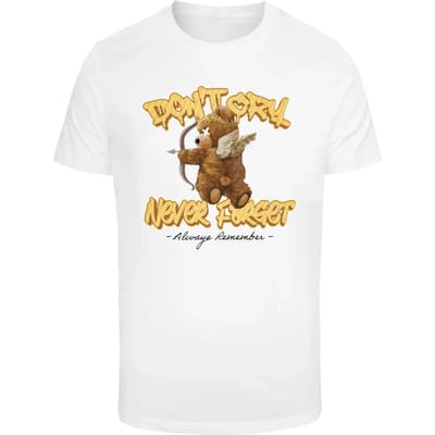 Mister Tee - Don't cry never forget Heren T-shirt - S - Wit