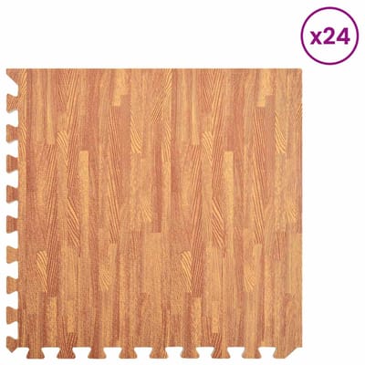 vidaXL - Zwemgrondmat - 24 - st - Hout - 8,64 - ㎡ - EVA - Schuim