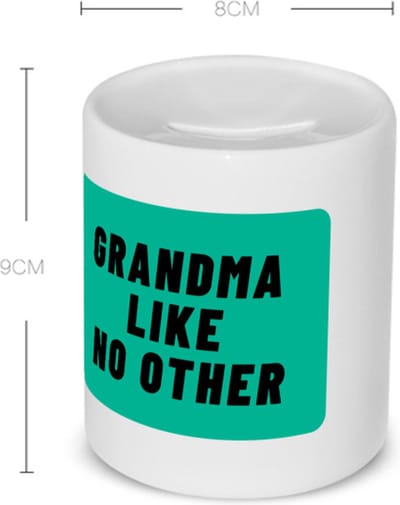 Akyol - grandma like no other Spaarpot - Oma - geweldige oma - niemand anders - verjaardag - cadeau - kado - bedankje - geschenk - 350 ML inhoud