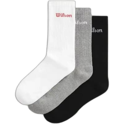 Wilson Crew Logo Sokken 3 Eenheden Grijs EU 35-37 Man,Vrouw