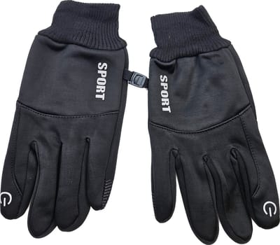BamBella® Handschoenen winter Heren Sport watericht Zwart sporthandschoenen