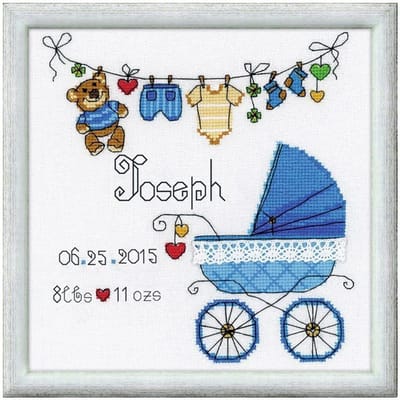 Borduurpakket It's a Boy van riolis 1418 om te borduren