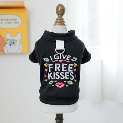 Hoge Nek Hoodie voor Huisdieren Huisdier Pullover Jas Herfst en Winter Kleding Herfst en Winter Geborduurde Hoodie Puppy Kleding XL