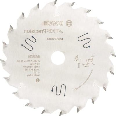 Professional Cirkelzaagblad Top Precision Voor Hout 165 X 20 X 18 Mm - Accessoires - Beste Kwaliteit