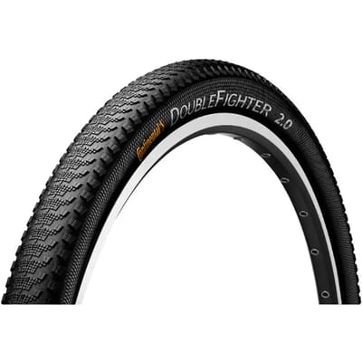 Buitenband Continental DoubleFighter III 26 x 1.90 / 50-559 - zwart met reflectie
