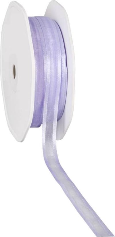 Satin edge Organzalint Lavendel – 10 mm × 50 m – Organza