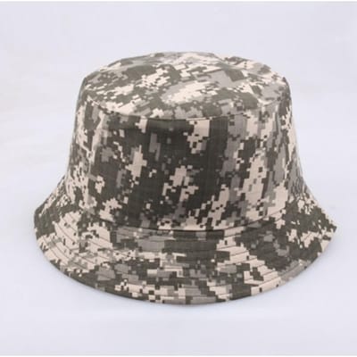 Leger Tactische Camouflage Emmerhoed Opvouwbaar Ademend Zonbescherming Vissershoed Voor Mannen en Vrouwen Zomer Sport Wandelen Strandhoed gray