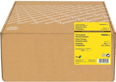 Avery Direct Thermal shipping labels 25 mm core roll 2 rolls per pack