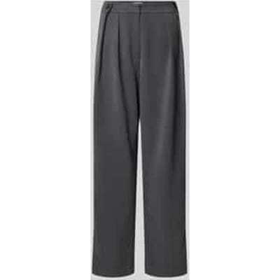 Stoffen broek met wijde pijpen en sierknopen