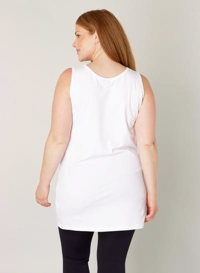 BASE LEVEL CURVY Alicia Top - White - maat 1(48)