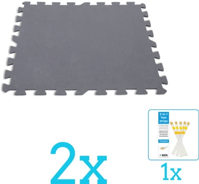 Intex - Zwembad Ondergrond - Zwembadtegels 50x50 cm - 8 Tegels - Volumebundel - Vloertegels - 2-delig