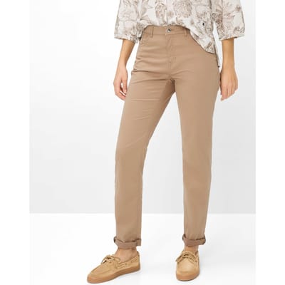 Brax Dames Jeans  Style CAROLA LIGHT MOCHA, bruin, maat 48