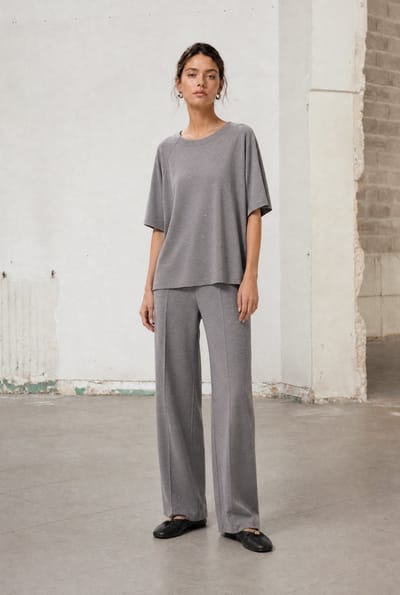 Lucciolo giulietta piquet pants | Grey - Grey / S