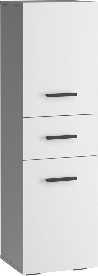 Malika-Badkamermeubel - 1-deur 1-lade - Wit